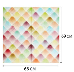 PD-AN1 panneaux muraux amovibles auto-adhésif <span class=keywords><strong>5mm</strong></span> 3d <span class=keywords><strong>mousse</strong></span> souple 3d panneaux muraux - Product Image 1