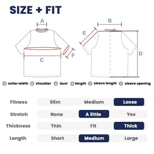 Kaus Hip Hop rajut kerah bulat kustom motif 3D kaus mode ukuran besar