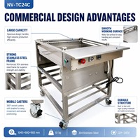 Machine de glaçage automatique commerciale pour beignets, équipement électrique de glaçage au sirop de chocolat, pour la surface des pâtisseries, pains et gâteaux, en acier inoxydable 304