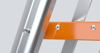 Usine Vente Chaude Échelle Pliante En Aluminium Large Pédale Escalier Échelle Ménage Échelle