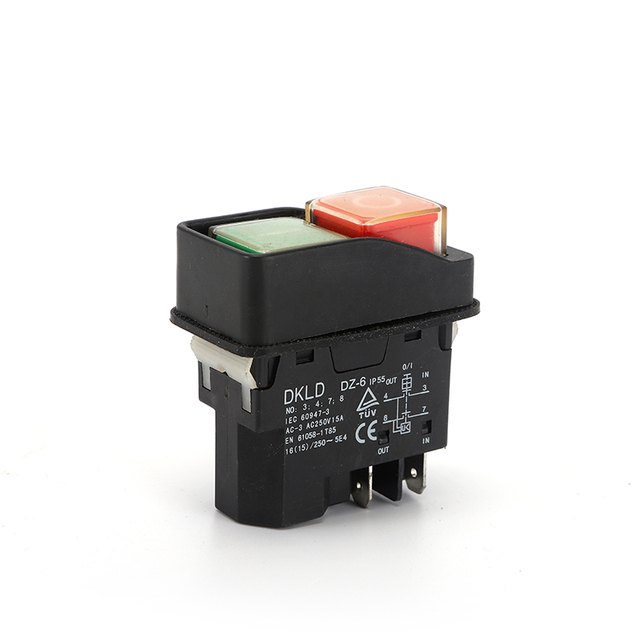 PUSH BUTTON SWITCH  Electromagnetic Switch 380V ON-OFF Momentary Reset Push Button Replace  With TUVwaterproof Electromagnetic g
