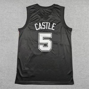 Camiseta <span class=keywords><strong>de</strong></span> Baloncesto 2026 Cosida <span class=keywords><strong>de</strong></span> Victor Wembanyama, Stephon Castle, <span class=keywords><strong>De</strong></span>'Aaron Fox, Tim Duncan, David Robinson, Venta al Por Mayor - Product Image 3