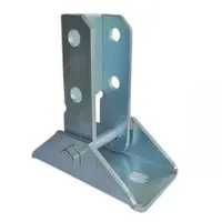 Soporte Universal en Forma de C con Ángulo Ajustable, Base de Columna Fija Pintada, 5mm de Grosor, 150x55mm