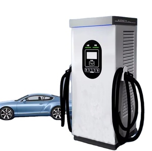 สถานีชาร์จแบบติดตั้งบนพื้น รองรับการชาร์จแบบสองหัว กำลังไฟฟ้า 30kw 40kw 60kw 120kw สำหรับรถยนต์ - Product Image 3