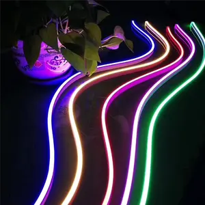 Baixa temperatura redonda jardim endereçável Ultra Slim Neon Round casa decorativa levou luz do teto