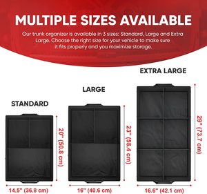 Organizador de maletero de SUV de varios compartimentos, almacenamiento de coche, almacenamiento plegable con <span class=keywords><strong>EVA</strong></span> y poliéster para organizar su maletero - Product Image 3