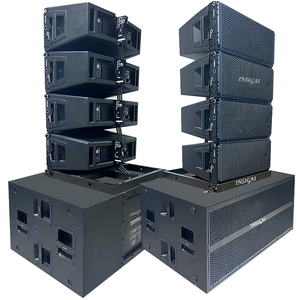 Système de haut-parleurs en ligne HDL30AA 10 pouces, amplificateur DSP en plastique, caisson de basses professionnel, haut-parleurs actifs en ligne double 10 pouces - Product Image 1