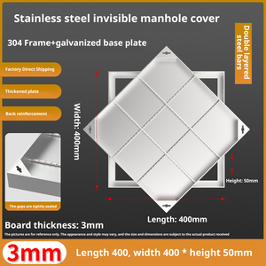 Cubiertas de acceso ocultas personalizables de acero inoxidable 304 que facilitan el mantenimiento y están diseñadas específicamente para un servicio fácil. - Product Image 3