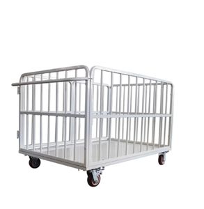 लॉजिस्टिक वेयरहाउस रोल केज कार्ट ट्रॉली प्लेटफॉर्म स्टील लॉजिस्टिक्स रोल कार्ट पिंजरे ट्रॉली - Product Image 4