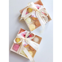 4pcs 6pcs Boîtes Mochi à Crème Glacée Boîte à Tiroirs Mochi de Luxe pour Pâtisserie Logo Personnalisé Boîtes Emballage Papier pour Dessert