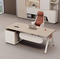 Nouveau bureau de direction moderne en forme de L, mobilier de bureau, table de direction, bureau de PDG, bureau de luxe, table de patron