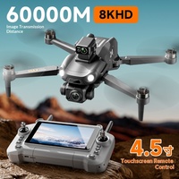 Drone GPS M24 avec caméra 8K, retour automatique à la base, écran FPV, télécommande, quadricoptère pliable sans balais pour adultes et débutants