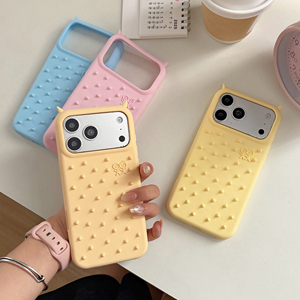 Funda de silicona suave 3D con cuernos de <span class=keywords><strong>diablo</strong></span>, antichoque y alivia la presión, para iPhone 17 16 15 14 13 Pro Max - Product Image 1