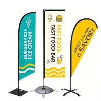 Drapeau de plage personnalisé pour la publicité et la promotion en extérieur, idéal pour les événements