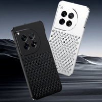 Coque de téléphone antichoc en métal premium avec trous de dissipation thermique et boucle à ressort pour Samsung S26 Ultra S25 S24 Ultra