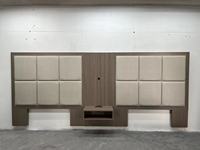 Usine directe 3-5 étoiles hôtel meubles Casegoods en bois King Size hôtel lit mural panneau tête de lit