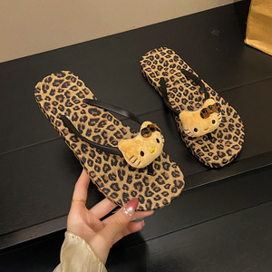 Nuove Ciabatte Leopardate <span class=keywords><strong>da</strong></span> <span class=keywords><strong>Donna</strong></span>, <span class=keywords><strong>Sandali</strong></span> Piatti Leggeri <span class=keywords><strong>da</strong></span> <span class=keywords><strong>Spiaggia</strong></span> per Attività Estive all'Aperto, Alla Moda con Clip - Product Image 1