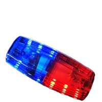 Luz de Hombro LED Azul-Roja de Alta Visibilidad Daimei, Luz Estroboscópica Intermitente de Advertencia de Emergencia