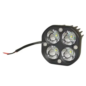 Sistema de iluminação automotiva, 3 polegadas, off-road, led, 40w, para carro, para corrida, luzes auxiliares, branco, amarelo