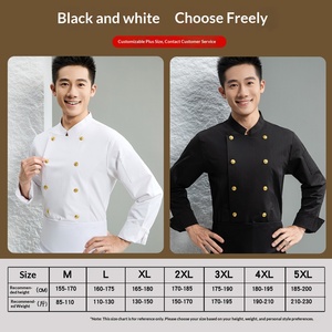 <span class=keywords><strong>Veste</strong></span> <span class=keywords><strong>de</strong></span> chef exécutif unisexe en polyester 100% à manches longues, imperméable, élastique, à chevrons, en spandex, pour hôtel étoilé - Product Image 4