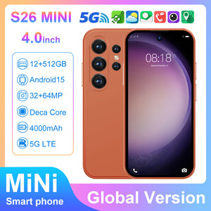 S26 MINI 5G LTE, Teléfono Inteligente para Juegos con Deca Core, Pantalla de <span class=keywords><strong>4</strong></span>.0'', 12GB+512GB, Android 15, Desbloqueado, Doble SIM, Mini Teléfono - Product Image 2