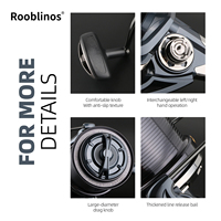 Moulinets de pêche spinning NGK4 DLA 6+1BB grande capacité 8000-14000, résistance maximale 20KG, 7 roulements, système anti-retour, pour la pêche en surfcasting, en rivière profonde ou en lac