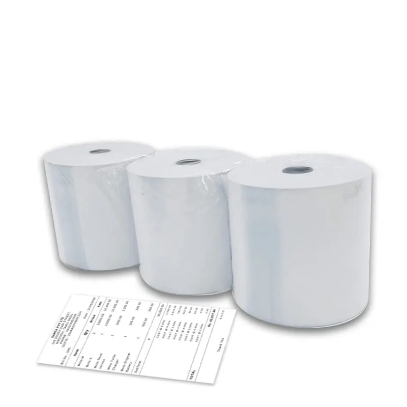 80x80 mm 57x40 mm Factory Direct Thermal Paper Roll 80mm Cash Register Paper For POS ATM Bank Thermal Paper Receipt Roll