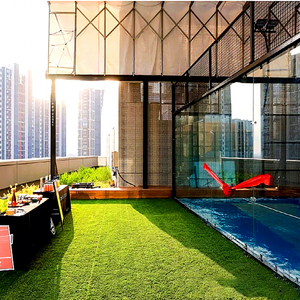 Cancha de Pádel Profesional Great Maker Oneness A-06 de 10x20m, Césped Artificial de 12mm, Red Grande, Galvanizado en Caliente - Product Image 1