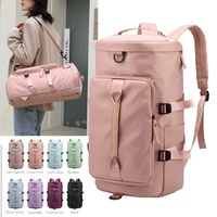 Sac de voyage à courte distance en nylon en gros, grande capacité, sac à dos de sport et de fitness, séparation sec/humide, cordon, bandoulière unique