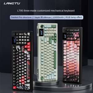 LangTu LT95 giá trị màu cao e-thể thao Bàn phím cơ RGB Backlit USB-C lập trình tùy chỉnh ba chế độ không dây - Product Image 4
