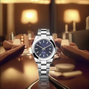 Besseron Luxury Business <b>Men's</b> <b>Mechanical</b> Analog Charm <b>Watch</b> Luminous Sapphire Crystal Mirror 5ATM Water Stainless Steel - Product Image 3