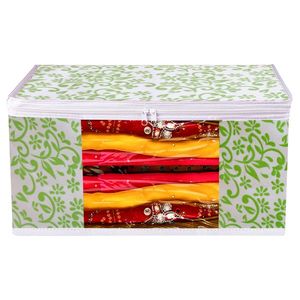 Green Patti Saree Pouch Work Saree Cover For Womens In Wholesale Price High Quality Transparent Saree <b>Storage</b> <b>Bag</b> - Product Image 1