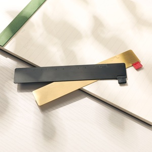 Maxery Matte Đen Brass hình học bền Vuông thẳng Cai Trị, Đo công cụ văn phòng phẩm toán học quà tặng cho sinh viên và trẻ em - Product Image 2