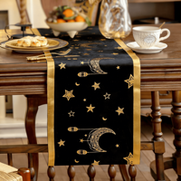Nouveau chemin de table 2025 : nappe longue vintage festive pour la table à manger, décoration de la maison, fournitures de fête internationales