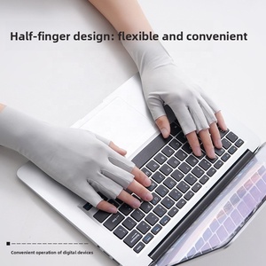 Gants de protection pour les ongles <span class=keywords><strong>anti</strong></span>-UV et <span class=keywords><strong>anti</strong></span>-<span class=keywords><strong>bronzage</strong></span> à séchage rapide, demi-doigts, pour les soins des ongles - Product Image 5