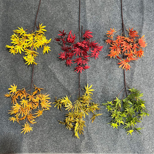 Fleurs artificielles en feuilles d'érable Yixuan, en soie, pour décorations de mariage et de maison - Product Image 2
