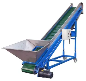 Plastic magnet conveyor belt feeder with special strong magnetic design is used to convey plastic particles