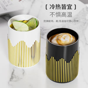 Gobelet droit en acier inoxydable de style rétro, résistant aux hautes températures, pour boissons chaudes et froides, pour tous les utilisateurs - Product Image 1