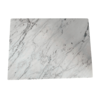 Planche à découper rectangulaire en marbre blanc de haute qualité, écologique, durable, épaisseur 1,3 cm, pour hacher, marque PS, vente en gros d'usine chinoise