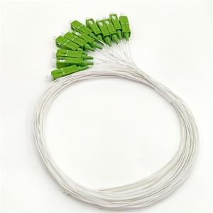 สายเคเบิล LSZH สีขาว 9/125 G.652D แบบ Single Mode Simplex SC/APC ยาว 1.5 เมตร 12 คอร์ ไฟเบอร์ออปติกพิกเทล - Product Image 2