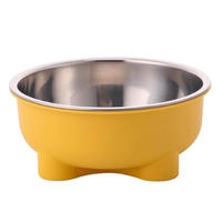 Nouvelle gamelle en acier inoxydable pour chien et chat, protection du cou, anti-choc, gamelle en plastique pour animaux de compagnie, grande gamelle pour chien, accessoires pour animaux de compagnie