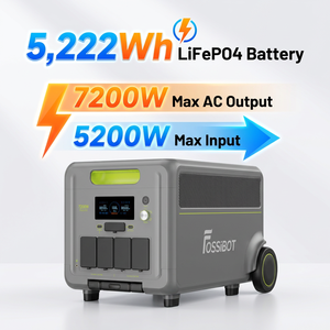 Station d'alimentation portable 7200W 5222.4Wh LiFePO4 extensible jusqu'à 15.67kWh, générateur solaire UPS pour la maison, le camping et les situations d'urgence - Product Image 2
