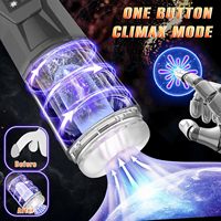 Pompa Penis Masturbator Otomatis untuk Pria, Dapat Diisi Ulang via USB dengan 7 Mode Getar, Fungsi Dorong & Putar untuk Penggunaan Pria Dewasa