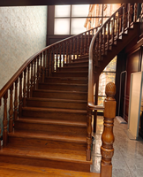 Balustres d'escalier en bois au design moderne et populaire, installation facile, balustrades et rampes en bois massif, marque Hardworking