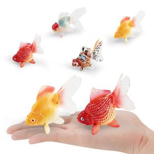 Çocuklar için 3D gerçekçi <span class=keywords><strong>Goldfish</strong></span> oyuncak okul öncesi eğitim hayvan biliş oyuncaklar deniz yaratık modeli rakamlar çocuklar için eğlenceli - Product Image 1
