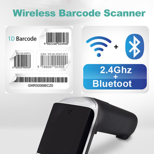 2.4G Wireless Barcode Reader 1D 200M Long Distance Communication Barcode Scanner Gun POS System With 16MB Memory - Product Image 5