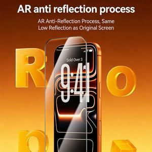 Protector de Pantalla de Vidrio Templado HD con Pegamento Completo Anti-Reflejante Benks AR para iPhone Serie 13-17, Película de Cobertura Total con Dureza 9H - Product Image 6