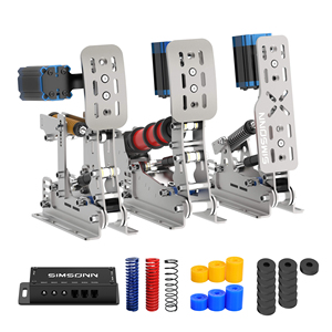 แป้นเหยียบเกมมิ่ง SIMSONN คุณภาพสูง ผลิตจากสแตนเลส สีดำ รุ่น Plusx สำหรับพวงมาลัยเกมและเครื่องจำลองการบิน - Product Image 6