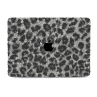 2024 mignon léopard fourrure cuir housse pour ordinateur portable pour MacBook M4 Pro 14 "A3112 A3185 A3401
