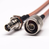 Connecteur femelle BNC vers type de câble mâle R/A N 90 degrés 50Ohm étanche avec RG316 RG142